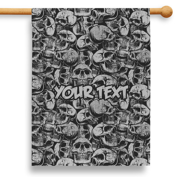 Custom Skulls 28" House Flag - Single Sided (Personalized)