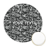 Skulls Printed Cookie Topper - Round (Personalized)