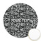 Skulls Printed Cookie Topper - Round (Personalized)