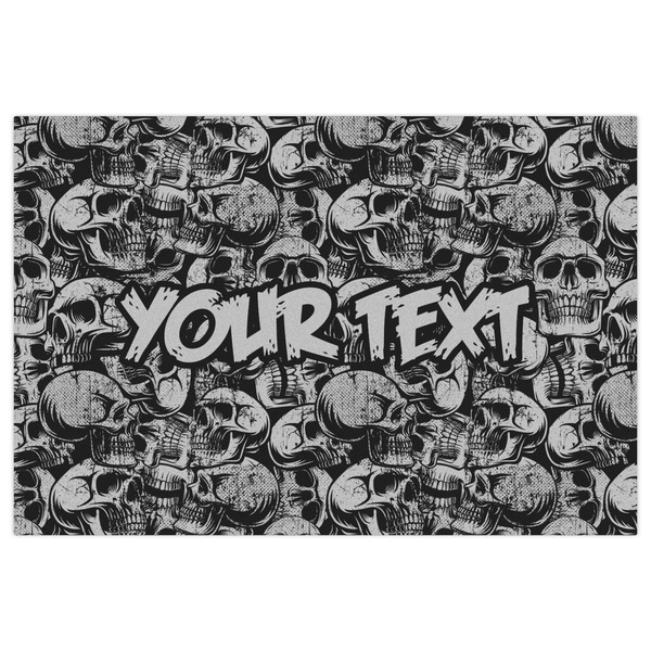 Skulls Indoor / Outdoor Rug - 4'x6' - Front Flat