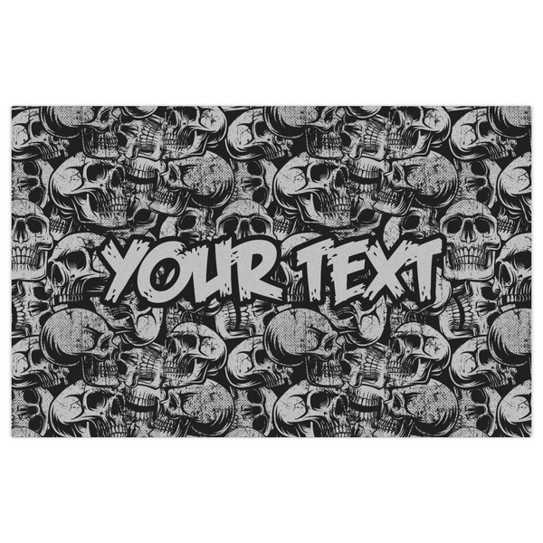 Skulls Indoor / Outdoor Rug - 5'x8' - Front Flat