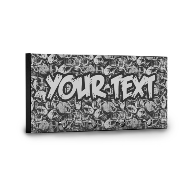 Skulls Key Hanger - Front View with Hooks