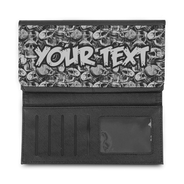 Skulls Ladies Wallet - Half Way Open
