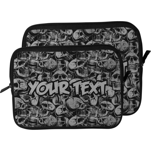 Skulls Laptop Sleeve (Size Comparison)