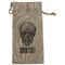 Skulls Large Burlap Gift Bag - Front (Personalized)