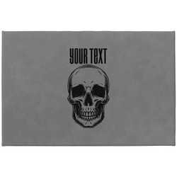 Skulls Large Gift Box w/ Engraved Leather Lid (Personalized)