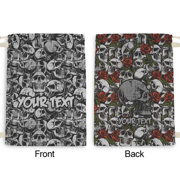 Skulls Large Laundry Bag - Front & Back View