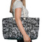 Skulls Large Rope Tote Bag - In Context View