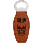Skulls Leatherette Bottle Opener (Personalized)