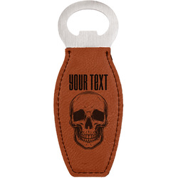 Skulls Leatherette Bottle Opener (Personalized)