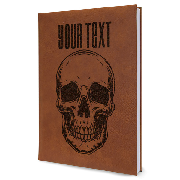 Custom Skulls Leather Sketchbook - Large - Double Sided (Personalized)