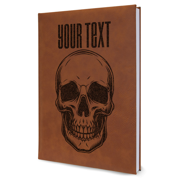 Custom Skulls Leatherette Journal - Large - Single Sided (Personalized)