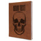 Skulls Leatherette Journal - Large - Single Sided - Angle View