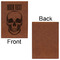 Skulls Leatherette Journal - Large - Single Sided - Front & Back View