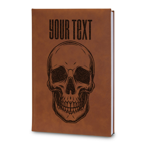 Custom Skulls Leatherette Journal - Large - Double Sided (Personalized)