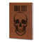 Skulls Leatherette Journals - Large - Double Sided - Angled View