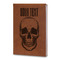 Skulls Leatherette Journal - Large - Double Sided (Personalized)