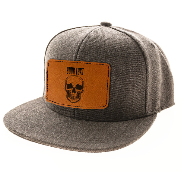 Skulls Leatherette Patches - LIFESTYLE (HAT) Rectangle