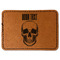 Skulls Leatherette Patches - Rectangle