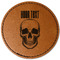Skulls Leatherette Patches - Round