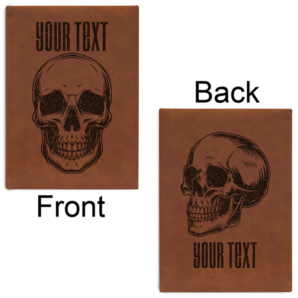 Skulls Leatherette Sketchbooks - Large - Double Sided - Front & Back View