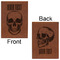 Skulls Leatherette Sketchbooks - Large - Double Sided - Front & Back View