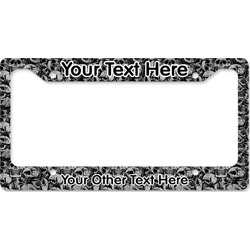 Skulls License Plate Frame - Style B (Personalized)