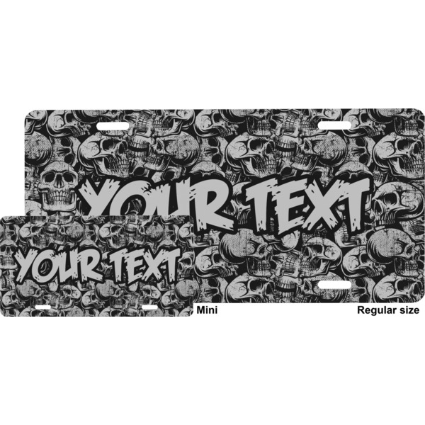 Skulls License Plate (Sizes)