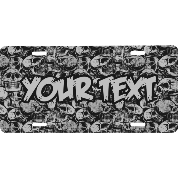 Custom Skulls Front License Plate (Personalized)