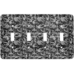 Skulls Light Switch Cover (4 Toggle Plate)
