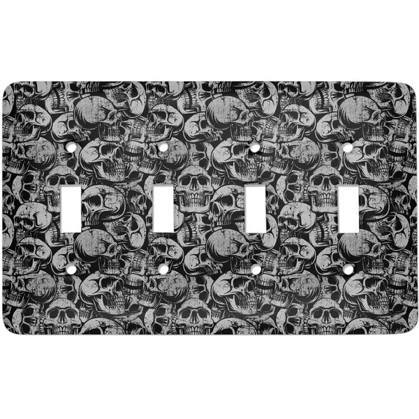 Custom Skulls Light Switch Cover (4 Toggle Plate)