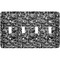 Skulls Light Switch Cover (4 Toggle Plate)