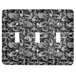 Skulls Light Switch Cover (3 Toggle Plate)
