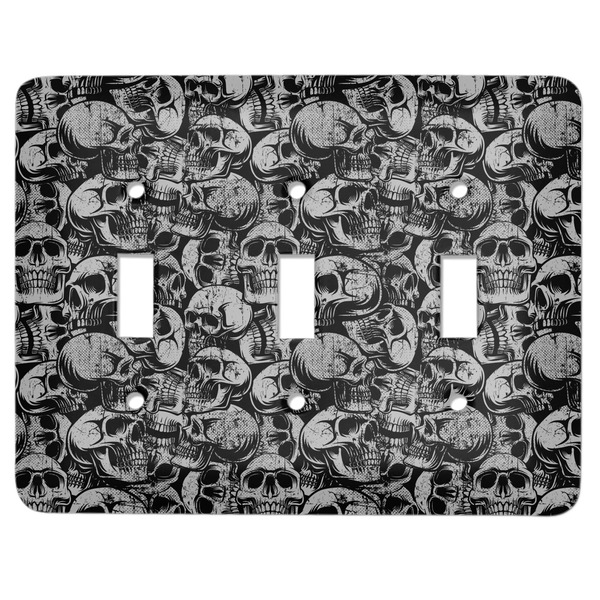 Custom Skulls Light Switch Cover (3 Toggle Plate)