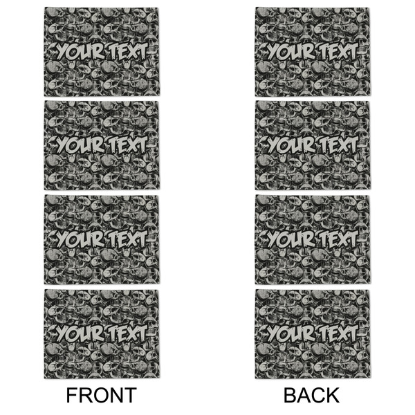 Skulls Linen Placemat - APPROVAL Set of 4 (double sided)