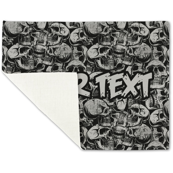Skulls Linen Placemat - Folded Corner (single side)