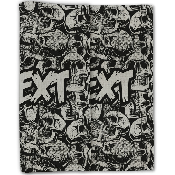 Skulls Linen Placemat - Folded Half (double sided)