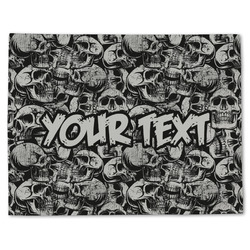 Skulls Single-Sided Linen Placemat - Single w/ Name or Text