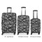 Skulls Luggage Bags all sizes - With Handle
