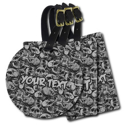 Skulls Plastic Luggage Tag (Personalized)
