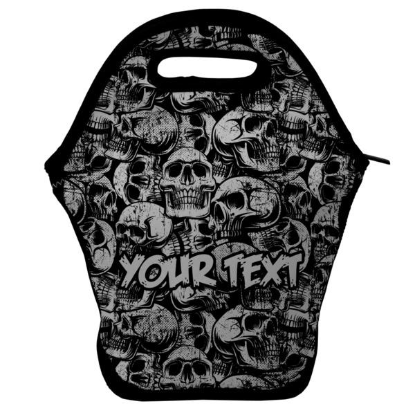 Custom Skulls Lunch Bag w/ Name or Text