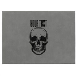 Skulls Medium Gift Box w/ Engraved Leather Lid (Personalized)