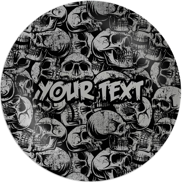 Custom Skulls Melamine Plate (Personalized)