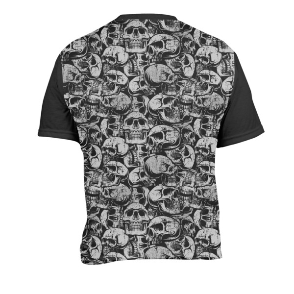 Skulls Men's Crew Neck T Shirt Medium - Back