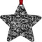 Skulls Metal Star Ornament - Front