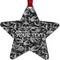Skulls Metal Star Ornament - Double Sided w/ Name or Text