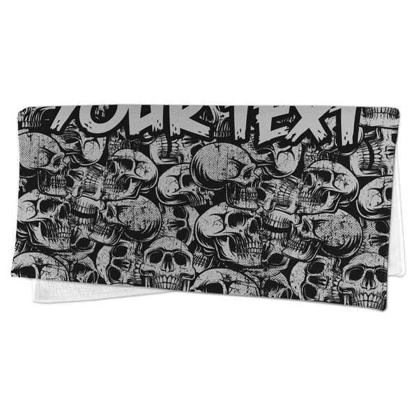 Skulls Microfiber Dish Rag - FOLDED (half)