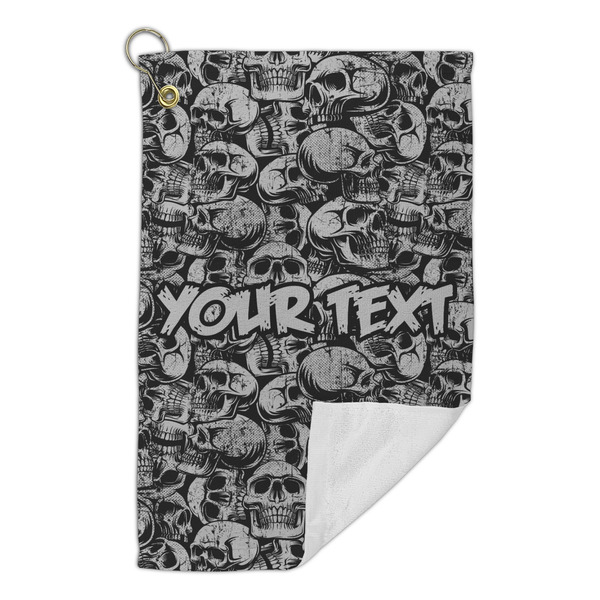 Skulls Microfiber Golf Towels Small - FRONT FOLDED