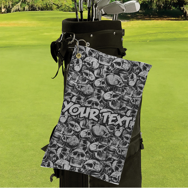 Skulls Microfiber Golf Towels - Small - LIFESTYLE