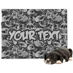 Skulls Dog Blanket - Regular (Personalized)